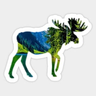 Nature Moose Sticker